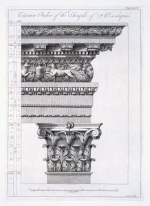 Orden exterior del Templo de Esculapio, placa XLVII de 